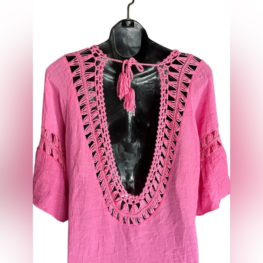 Ekouaer Womens pink Cover Up Swimsuit Dress sz M preloved in excellent condition - Picture 6 of 7